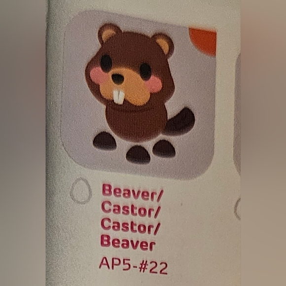2023 Adopt Me! 5" Surprise Plush Pets Series 2 Rare Beaver - Picture 10 of 10